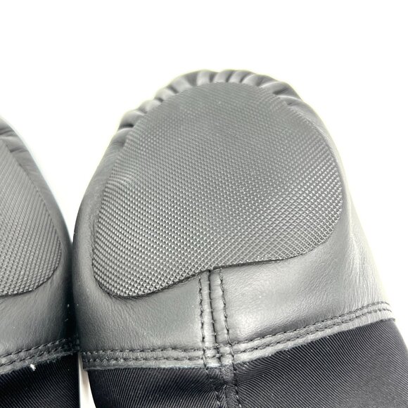Capezio Adult 14W 14 WIDE WIDTH Black Leather EJ2A Slip‎ On Jazz Dance Shoes - Picture 10 of 12